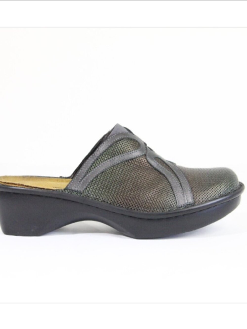 Naot Moldova Clogs sz 8 Women Leather Comfort Shoe Slip on Mule EU 39
